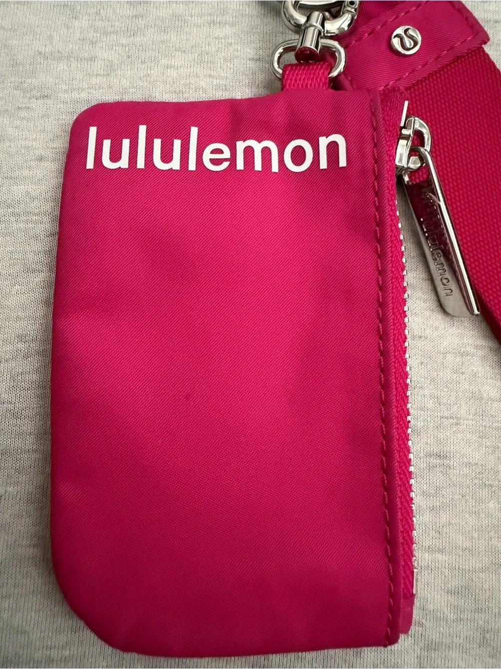 lululemon athletica passionate Pink Wristlet Card Holder with Strap